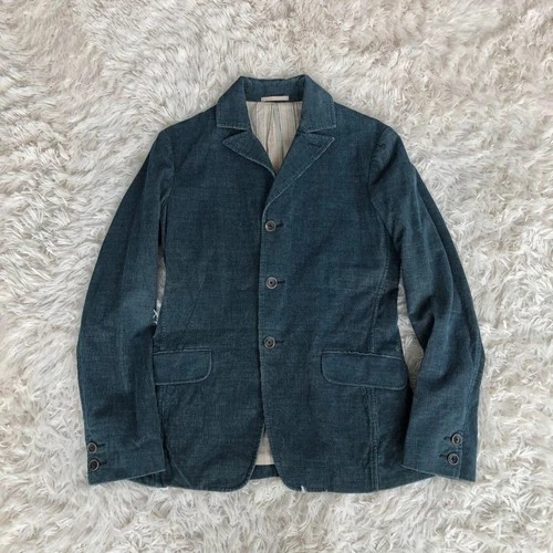 45rpm Indigo Corduroy Jacket Coverall Tailored Jacket Size 3 Shoulder 43cm JPN - product listing photo