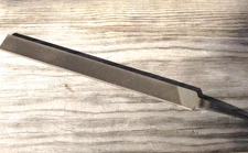 Vtg Nicholson 12" bastard double cut hand file American pattern knife stock USA