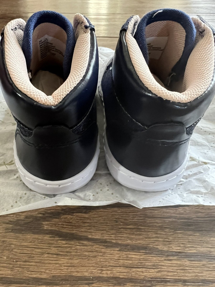 New Tucker + Tate Girl Jewel Glitter High Top Sneakers Navy
