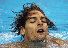 Camille Lacourt Unsigned photo - French swimmer - Donation to Cancer Charity *9