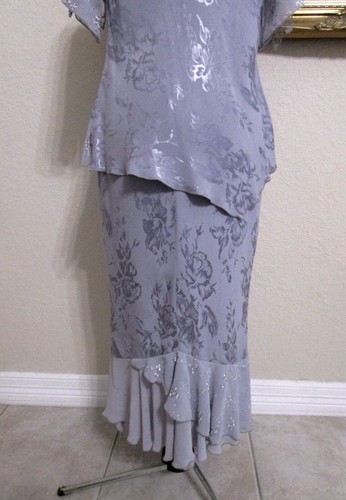 JUEGO MAXI FALDA SPENCER ALEXIS DE COLECCIÓN TALLA 2P LAVANDA BRILLO/ENCAJE/LENTEJUELAS 2 PIEZAS/EUC - Imagen 9 de 12