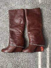 Womens brown leather boots