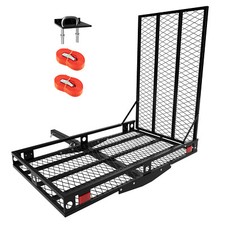 500lbs Folding Strong Electric Wheelchair Hitch Carrier Scooter Loading Ramp