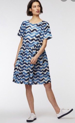 Gorman Seashore Smock Blue Dress Sz 16 