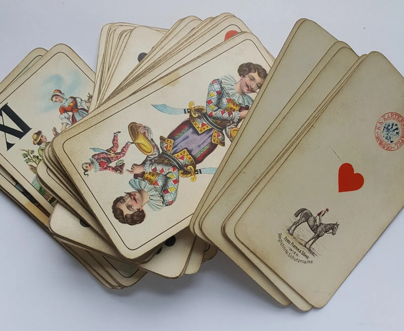 ANTIQUE TAROT FERD PIATNIK SON WIEN PLAYING CARDS Fortune Telling antique-tarot-ferd-piatnik-son-wien-playing-cards-fortune-telling