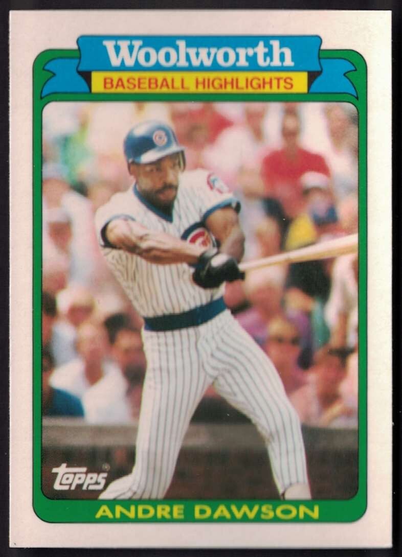 1990 Topps Woolworth Baseball Highlights Box Set #11 Andre Dawson