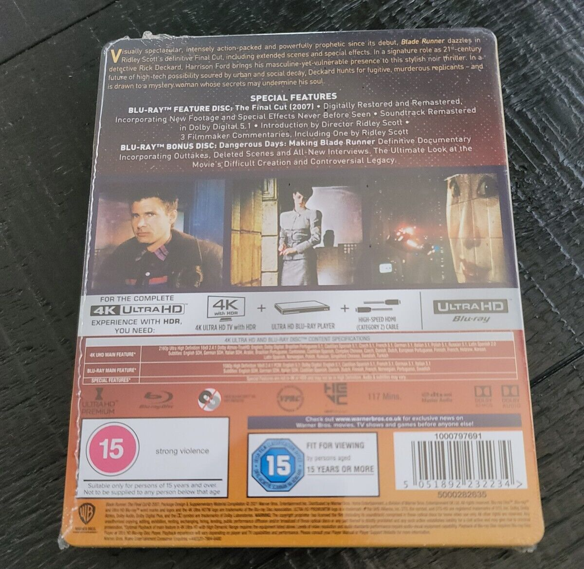 BLADE RUNNER The Final Cut 4K UHD Blu-ray STEELBOOK Limited Region
