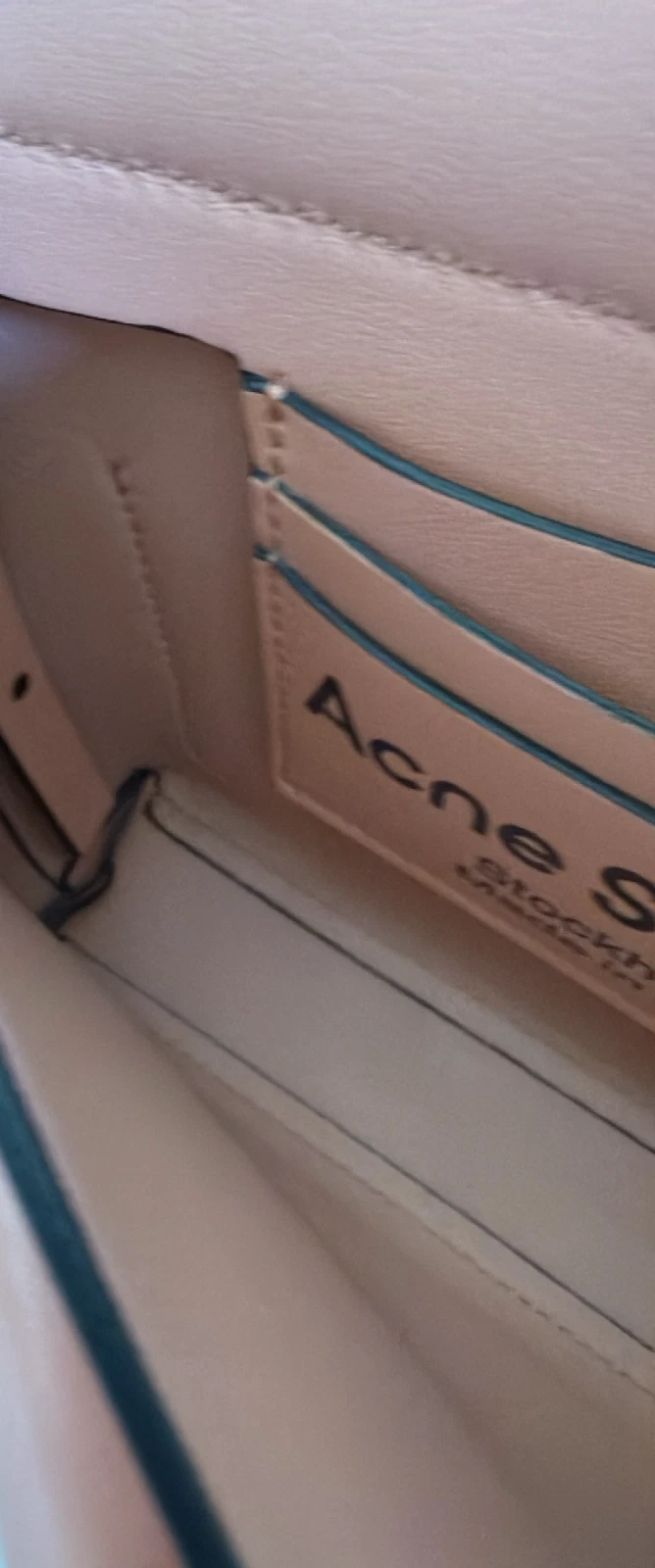 Autentica Acne Studios Musubi Mini borsa a tracolla in pelle rosa con sacchetto antipolvere NUOVA SM