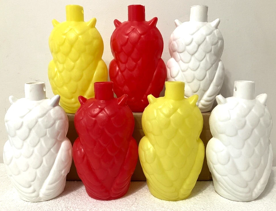 DE COLECCIÓN BÚHO SOPLADO MOLDE CADENA LUCES DECORACIÓN PATIO LINTERNA CÁMPER PATIO TIKI HALLOWEEN Foto 3 de 4