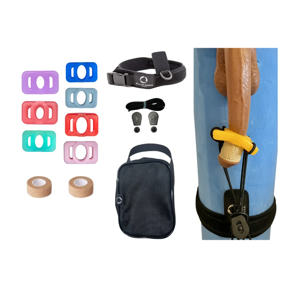 Juegos de estiradores de pene y colgadores de peso para pene - Dispositivo discreto de estiramiento del pene Foto 3 de 4