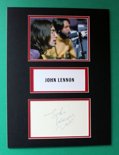 JOHN LENNON AUTOGRAMM künstlerische Darstellung Die Beatles - Bild 1 von 4