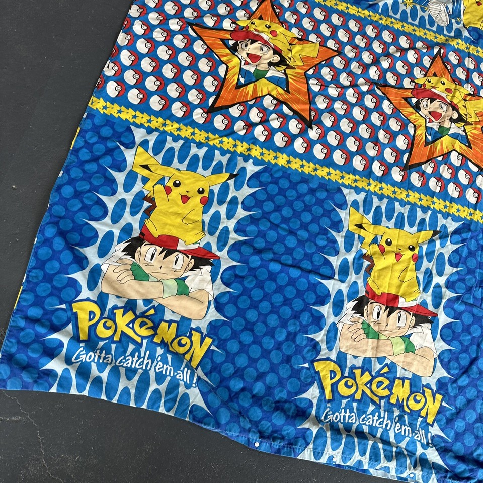Pokemon Double Bed Doona Cover & Pillowcase's Set Vintage 1999 PIKACHU