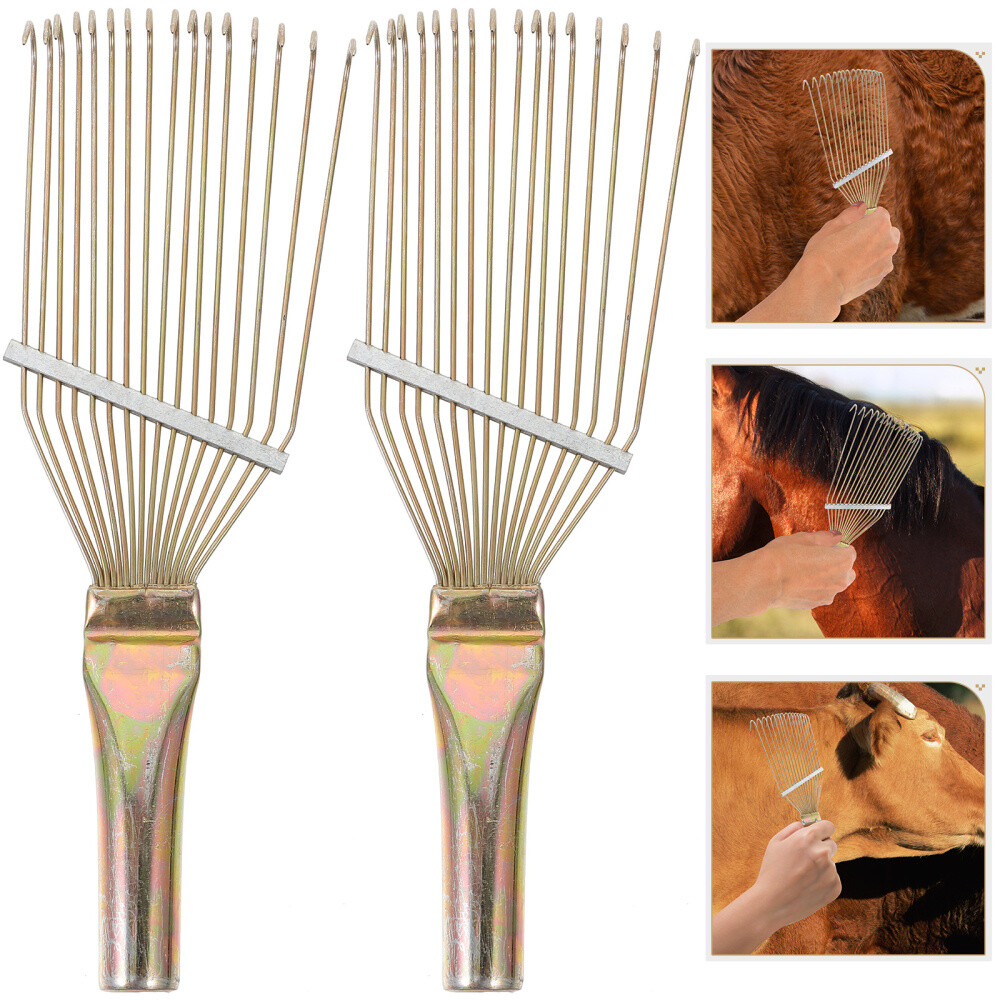 Pet Hair Removal 2Pcs Wool Rakes for Animal Husbandry eBay