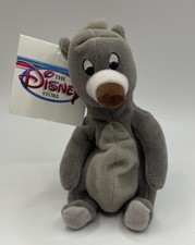 The Disney Store The Jungle Book Baloo 8" Mini Bean Bag Plush