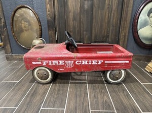 Vintage AMF FIRE CHIEF #503 FIRE TRUCK Pedal Car RED