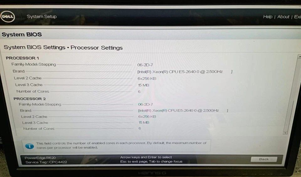 DELL R620 Server Dual Xeon E5-2640 12Cores 128GB RAM H710 1U RACK 8 BAY 2.5 - Image 3 of 4