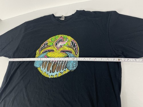 Rob Israel 2XL Black T Shirt Laughing Crying Emoji Graphic Monster Street Art - Picture 7 of 12