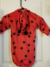 SUPER CUTE LADY BUG INFANT HALLOWEEN COSTUME NO TAG ONE PIECE 22 INCH LONG