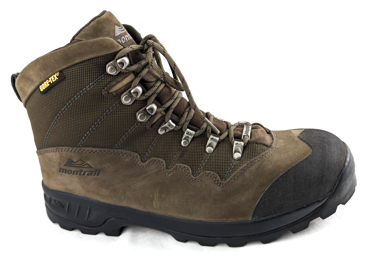 MONTRAIL Men's GENTRAX 1691 GORE-TEX VIBRAM Brown Leather Hiking Boots US  12/46*