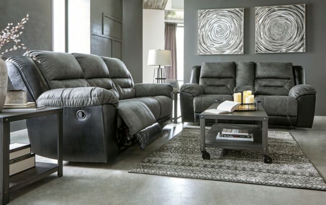 Ashley Furniture Earhart Reclining Sofa And Loveseat Living Room