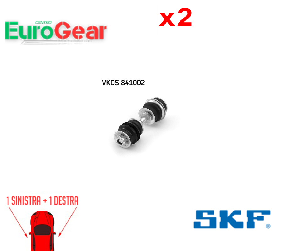 Set di 2 STABILIZZATORE ASTA/PUNTONE SKF VKDS 841002 FOR CITROËN / PEUGEOT 2 PCS