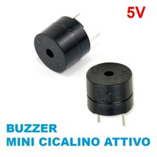 CICALINO BUZZER ATTIVO MINI SUONO CONTINUO 5V ARDUINO -  3 PEZZI