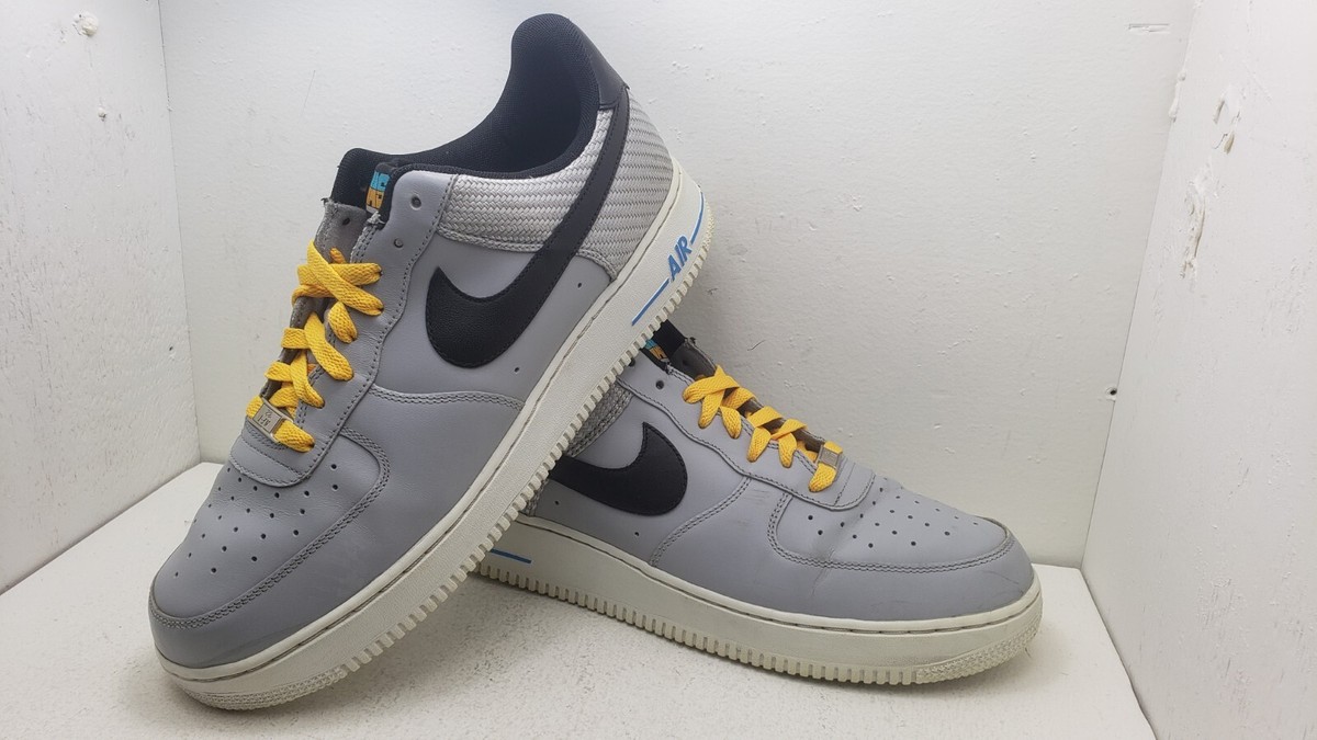 Men's Nike Air Air Force-1 Shoes Wolf Gray [488298-014