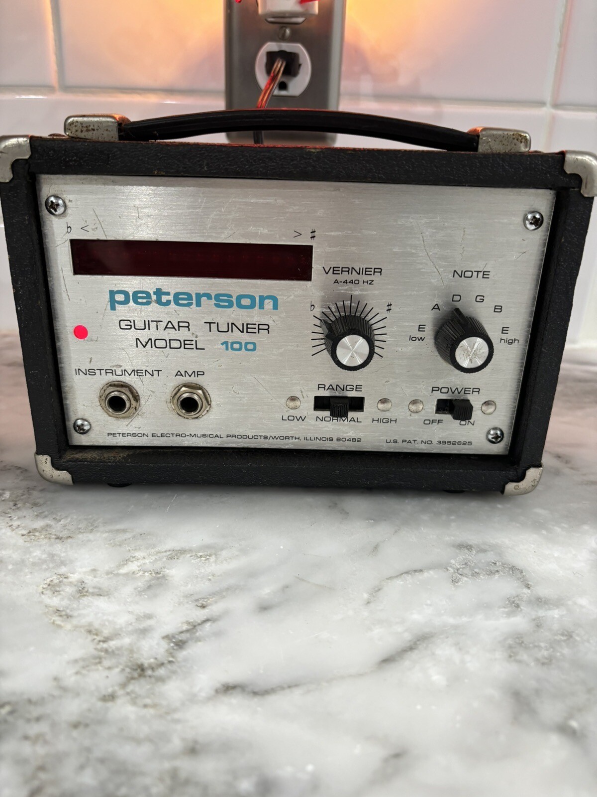 Peterson Model 100 Vintage Strobe Guitar Tuner! Comes On Not Tested eBay