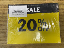 Spirit Halloween ISE 20% off Display Card Standee stationary 50 sheets 1 up