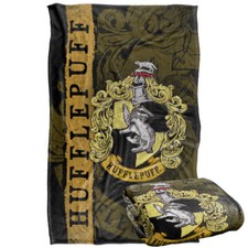 Harry Potter House Crest Hufflepuff Silky Touch Throw Blanket
