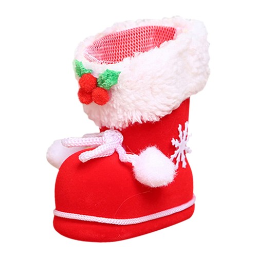 Christmas Candy Shoes Decor Mini Red Candy Gift Bag Xmas Eve Gift (S) - Zdjęcie 1 z 6