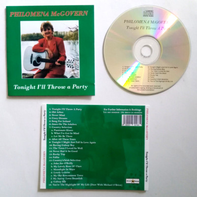 CD Philomena McGovern Tonight I'll Throw A Party UK Folk Rock Pop Country (L20)