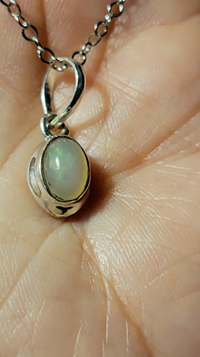 Ethiopian Opal Pendent on .925 SS with SS Chain Included. EOPL563C - Video 1 of 1