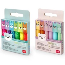LEGAMI Mini Highlighters Teddy's Mood + Style Neon and Pastel Colours