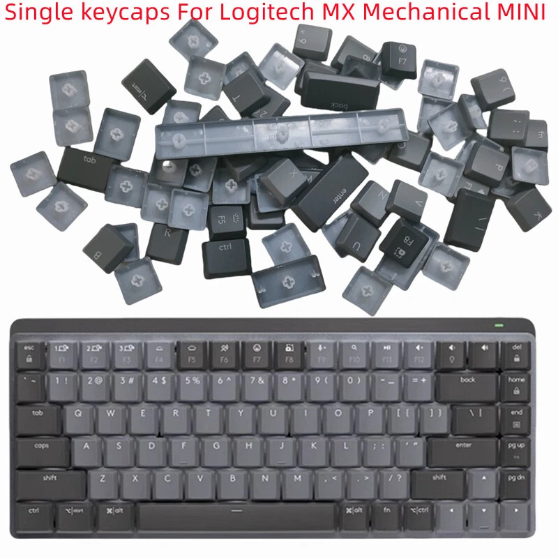 Logitech MX Mechanical Mini EINZELNE ERSATZTASTATUR TASTENKAPPEN Graphite Ash