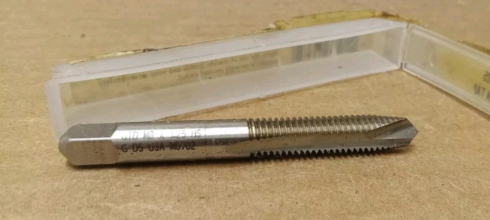 Greenfield Tap & Die 13385 M8 x 1.25 HS G D5 Gun Tap M0702 USA - Image 2 of 4