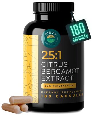 Citrus Bergamot Extract 1000mg Capsules   Contains 25:1 Citrus Bergamont, 50%...