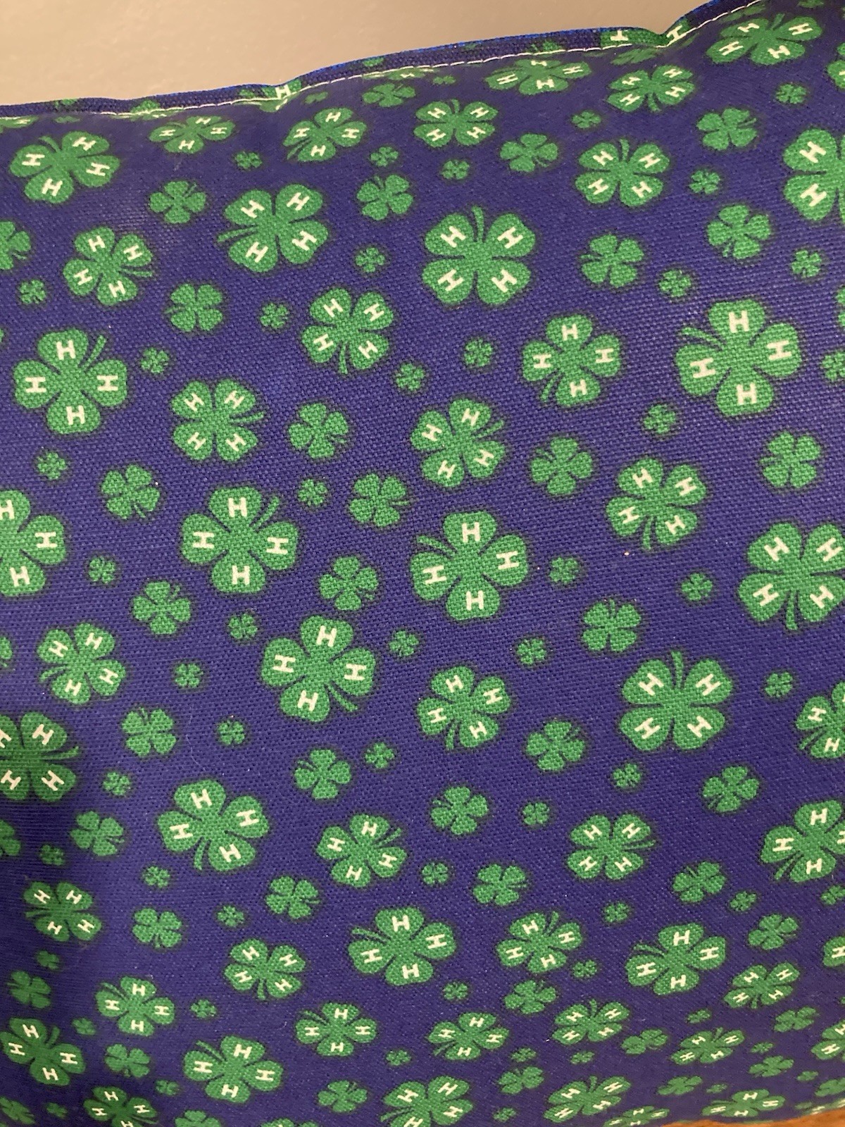 4-H  4H Pillow Complete Country Girl Farmhouse Hearts Hands Motto 15” X 15”