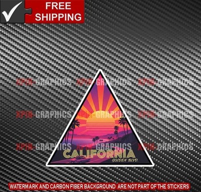 California State Vinyl Decal Sticker Surf Beach Cali B