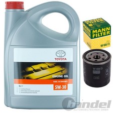 ORIGINAL TOYOTA MOTORÖL ÖL+ÖLFILTER für AURIS AVENSIS T 22 25 AYGO B1 YARIS P1