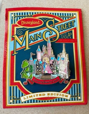 Disney Pin LE 1955 Sleeping Beauty Castle Hinged DLR 2002 