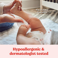 Simply Clean Unscented Baby Diaper Wipes, 3 Flip-Top Packs 192 Wipes Total ,...