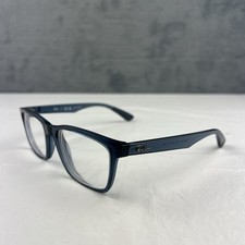 Ray-Ban RB 7025 5719 Blue Rectangular Eyeglasses Men 55-17-145 Frames Only