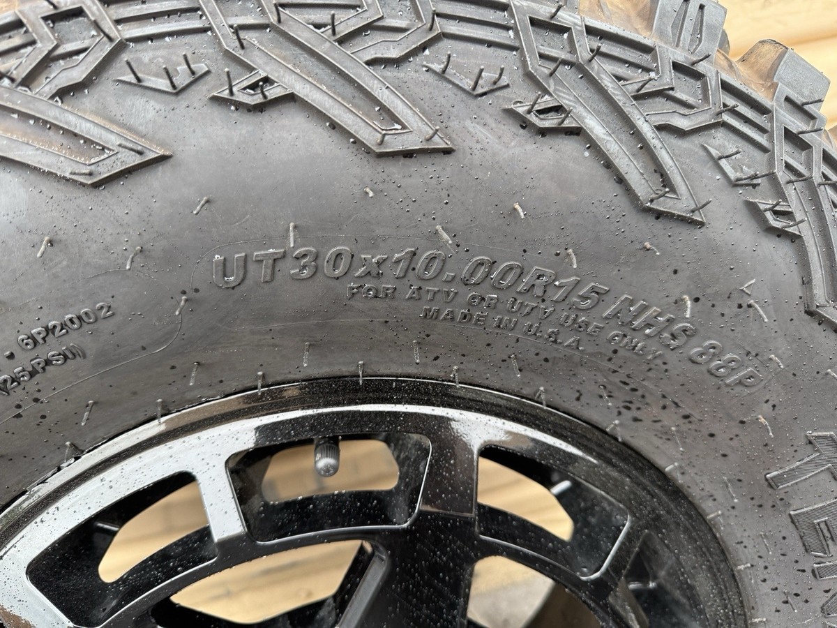 CAN AM MAVERICK R WHEEL TIRE 30x10x15 ITP TENACITY XNR BLACK 15x7