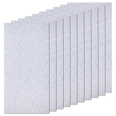 10 Pack Acoustic Panel 47''x24''x0.4'' Self Adhesive Soundproof Wall Panels Soun...