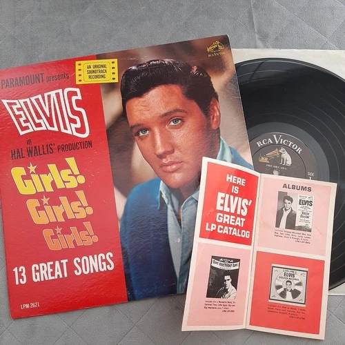 Elvis Presley GIRLS, GIRLS, GIRLS LPM-2621 (USA 1962 ORIGINAL) W/RCA CATALOG