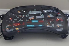 03-04 REBUILT CHEVY GMC DURAMAX Diesel Instrument Cluster Flag Yellow Pointers