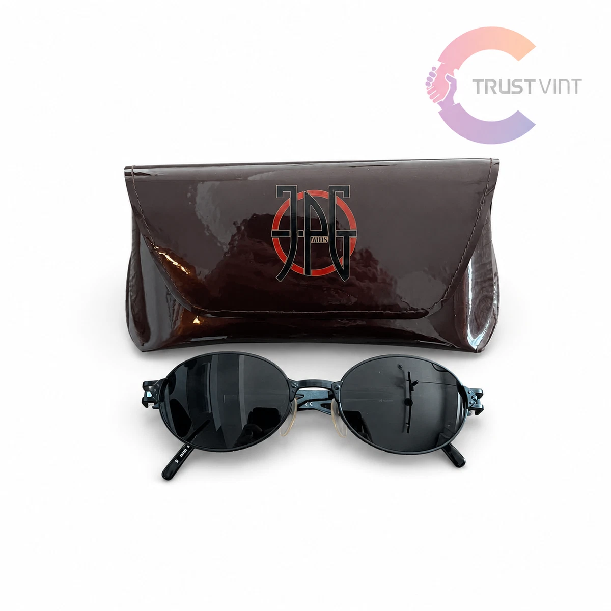 Jean Paul Gaultier Black Metal Vintage Sunglasses for sale | eBay
