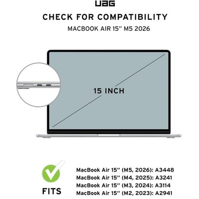UAG MacBook Air 15'' Case - Translucent Clear Rugged Cover