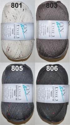 ONLINE GARNE 100g Supersocke Tweed Sockenwolle Strumpfwolle filzfrei 4-fach ca. 420 m